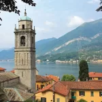 View of Basilica di San Giacomo at Bellagio And Lake Como
